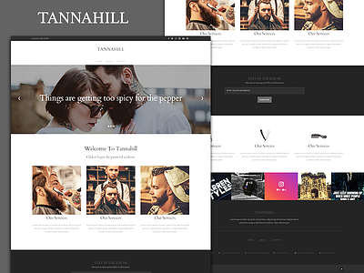 TANNAHILL - Theme Template Layout for custom CMS admin barbers cms color dark dashboard layout light template theme ui ux
