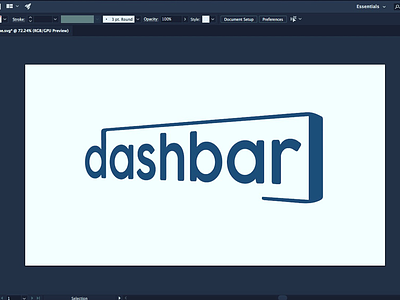 Dashbar Branding adobe branding clean illustrator logo logo design simple vector