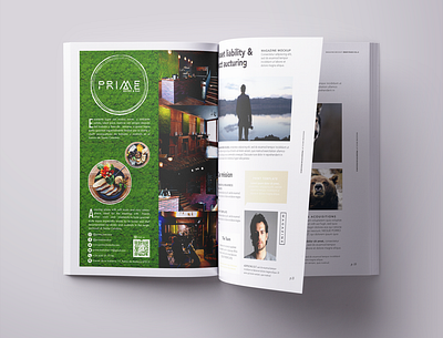 Magazine Page Design | PRIME Bistro & Bar editorial design magazine magazine design page design