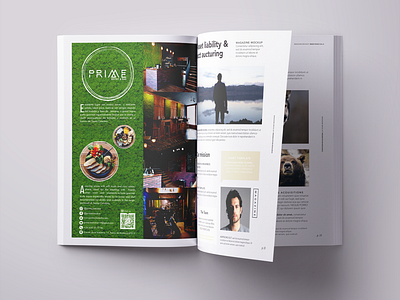 Magazine Page Design | PRIME Bistro & Bar