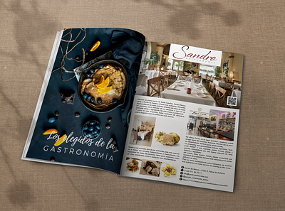 Magazine Page Design | Sandro Restaurante design editorial design magazine design magazine page