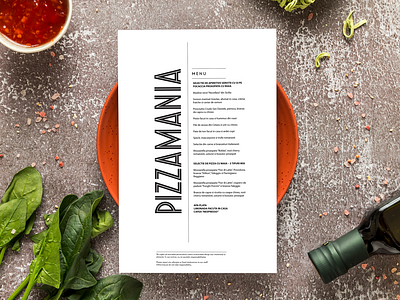 Menu Design | PizzaMania