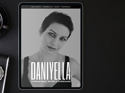 Interactive PDF | DANIYELLA International Singer design interaction design interactive