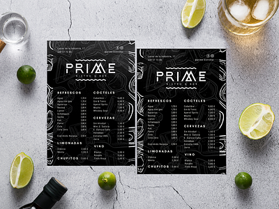 Menu Design | PRIME Bistro & Bar