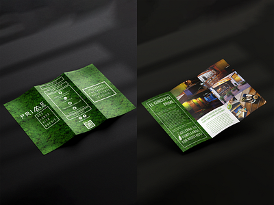 Trifold Brochure | PRIME Bistro & Bar design trifold trifold brochure
