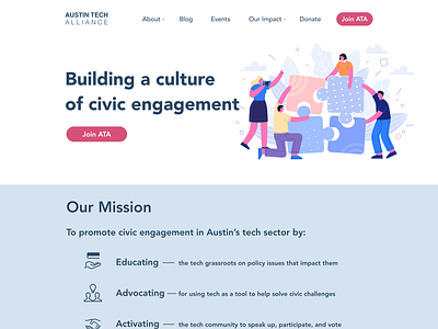 Website design for local nonprofit