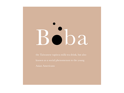 Boba design typography