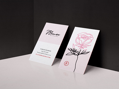 Flâner Business Card branding design logo typography