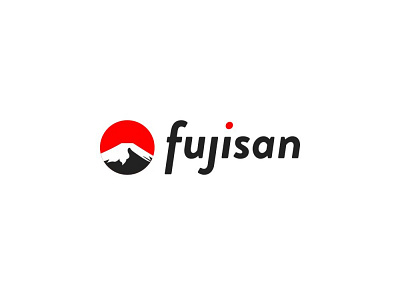 fujisan logo for clothing brand app branding design elegant fuji mountain fujisan japan mountain red simple sport typography ui vector