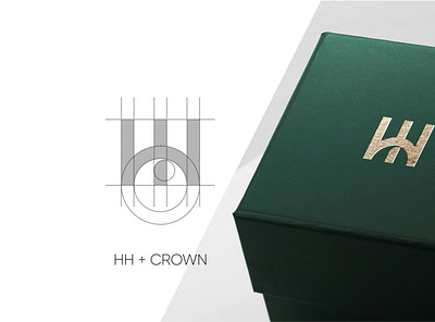 HH + crown logo concept app bakery branding design illustration learning logo logo design modern simple vector