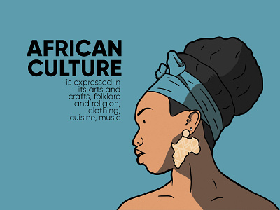 african culture handraw illustration