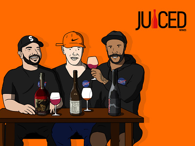 Juiced Wines People handdraw