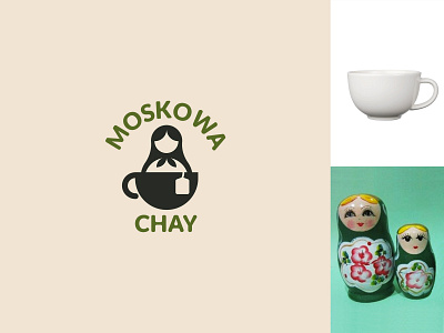 moskowa chay logo branding chay design dual meaning logo learning logo logo design modern moskowa russian simple tea two meaning logo vector