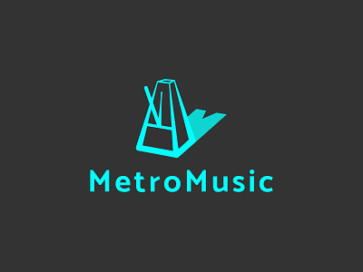 MetroMusic Logo branding logo logo design logotype metronome music vector