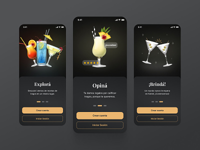 Cocktail recipe app android app application branding cocktail design ios product uidesign ux ux ui ux writing uxdesign uxui