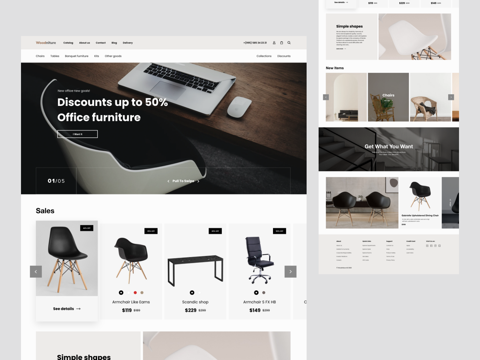 Furniture Ecommerce By Nick Tetro For Steelmonk On Dribbble