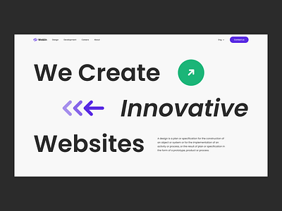 Webin agency clean design simple ui ui ux ui design web website website concept website design