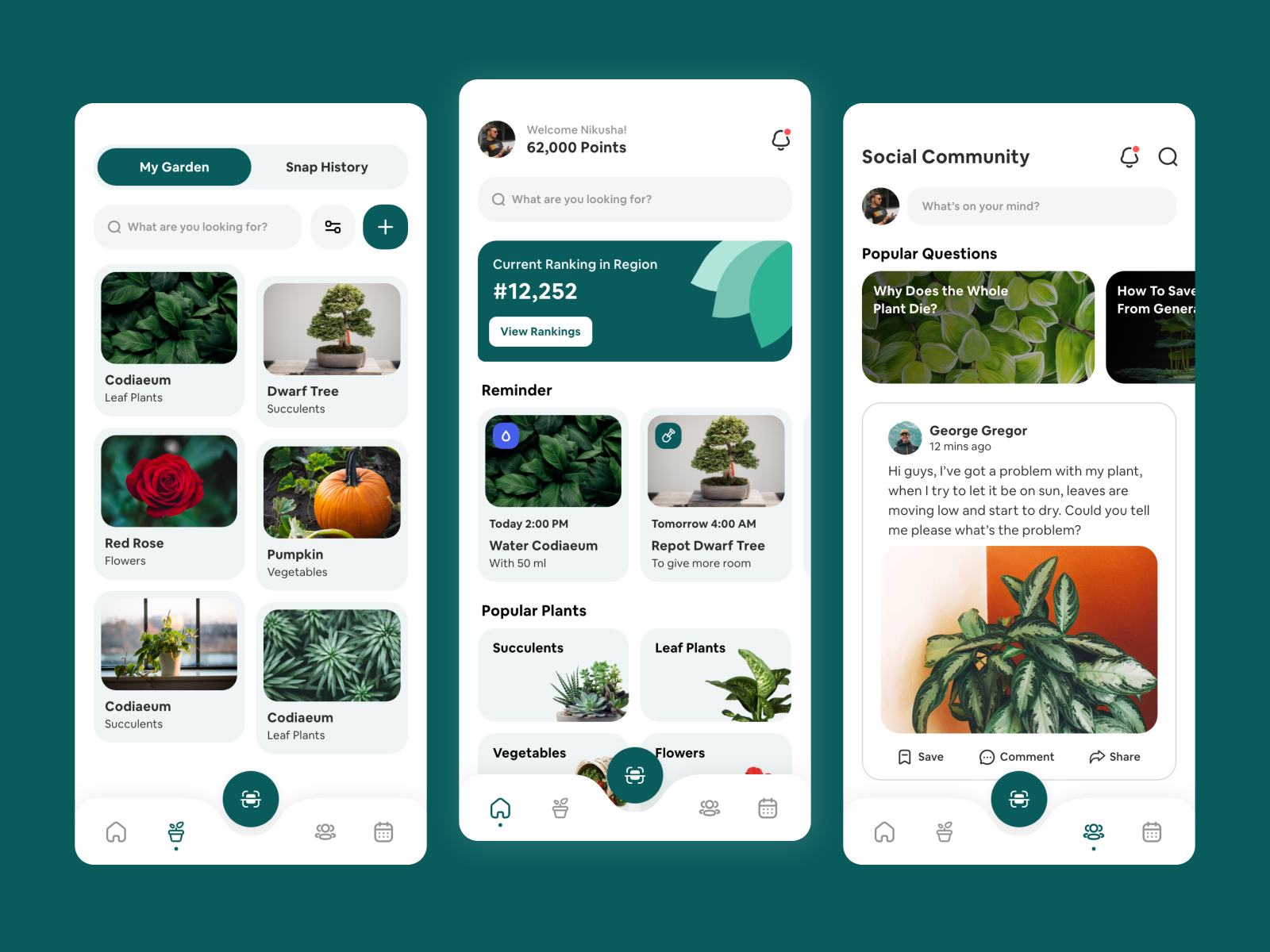 Gardening App by Nick Tetro for MagencyLab on Dribbble