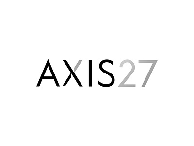 Axis 27 Logo brand branding design identity illustrator logo mark minimal type typography