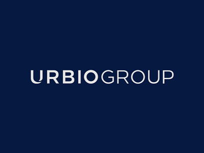 Urbio Group Logo brand branding design identity illustrator logo mark minimal type typography