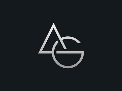 Anthony Graves Monogram brand branding design identity illustrator logo mark minimal monogram type typography