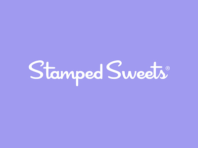 stamped Sweets Logo brand branding design identity illustrator logo mark minimal type typography