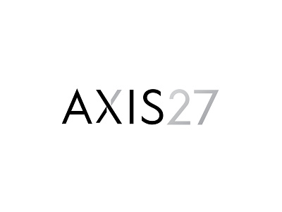 Axis 27 Logo brand branding design identity illustrator logo mark minimal type typography