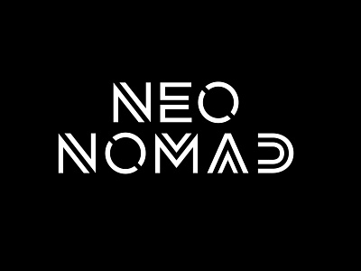 Neo Nomad Logo brand branding design identity illustrator logo mark type typography vector