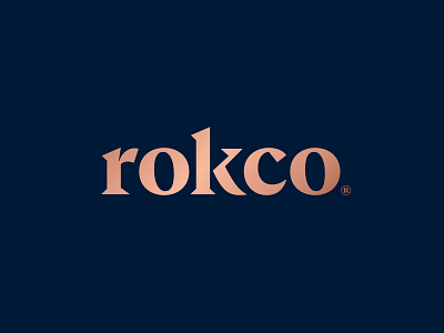 rocko logo brand branding design identity illustrator logo mark type typography vector