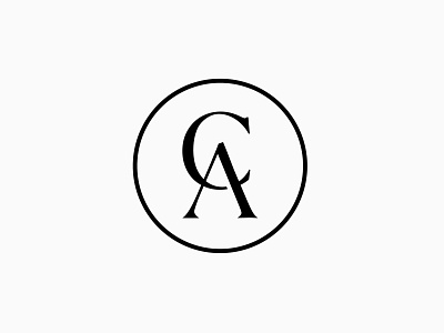 CA Monogram brand branding design identity illustrator logo mark minimal type typography