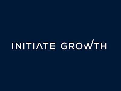 Initiate Growth Logo brand branding design identity illustrator logo mark minimal typography vector