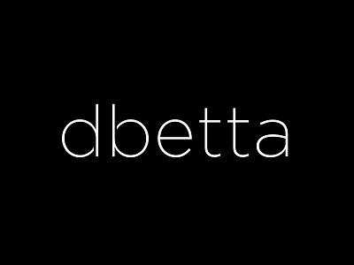 dbetta Logo brand branding design identity illustrator logo mark type typography vector