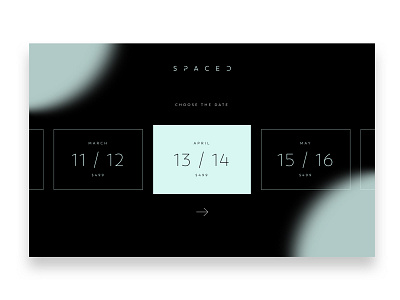 #SPACED Website balance clean clear design interface simple ui ux