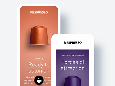 Enrich the experience of the Nespresso App app balance clean design interface simple simplicity sketch ui ux