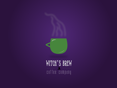 Witch's Brew Coffee logo branding coffee design halloween halloween design icon illustration logo minimal sketch typography ui vector