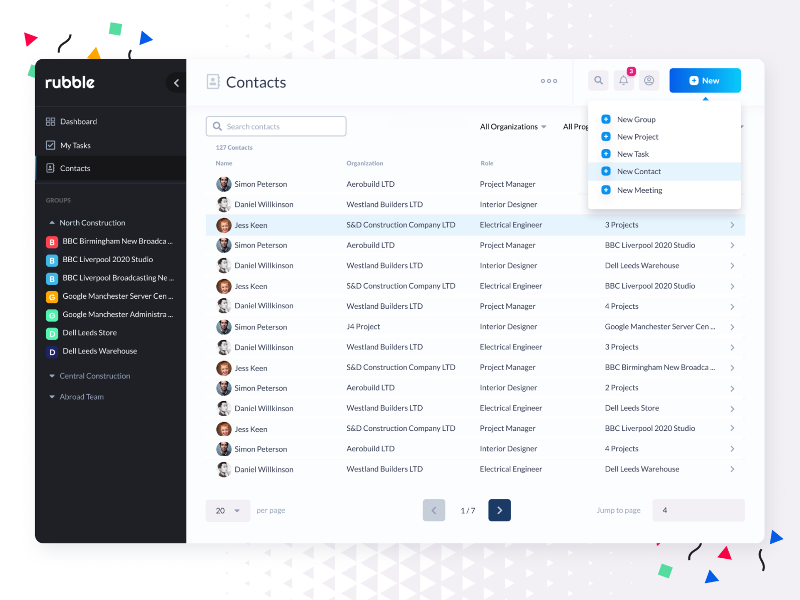 Project Management Web App - Navigation by Pony. on Dribbble