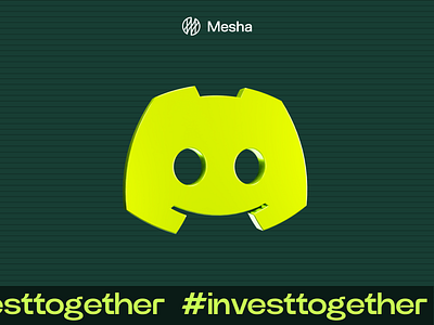 Custom Discord Icon for Mesha.club 3d branding discord graphic design green green branding logo ui