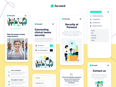 Forward Health branding mobile app mobile design ui ui design uiux user experience userinterface ux