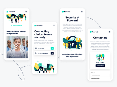 Forward Health - mobile version branding design digital product design mobile app mobile design ui design uiux user experience userinterface uxui