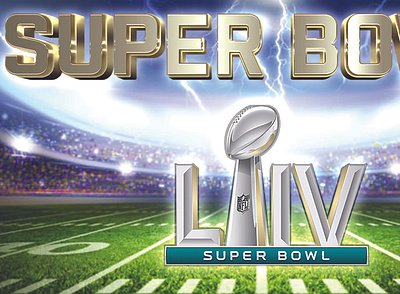 Super Bowl 2020 branding design graphic design logo social media