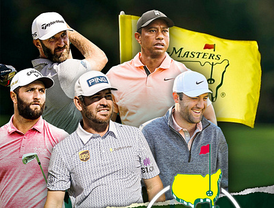 PGA Masters branding design golf graphic design logo social media sports