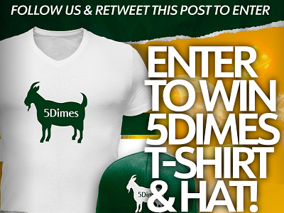 5Dimes Giveaway branding contest design giveaway graphic design logo social media sports