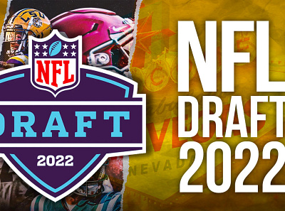 NFL Draft 2022 branding design football graphic design logo nfl social media sports