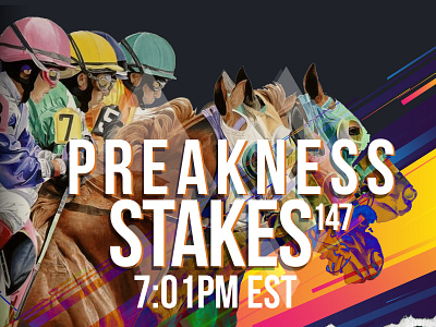 Preakness Stakes 2022 branding design graphic design horses logo preakness social media sports