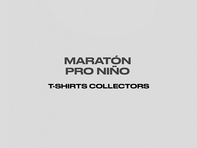 Maratón Pro Niño T-Shirts Collectors argentina branding clothing brand clothing design design graphicdesign sports tshirtdesign