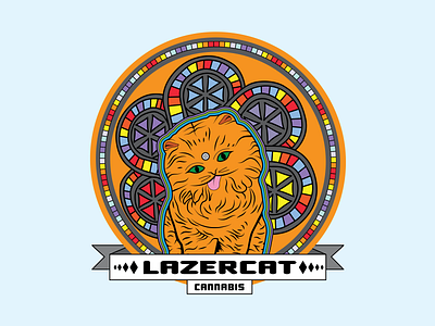 Lazercat Cannabis brand design branding cannabis cannabis logo colorado illustration logo logo design logodesign steez steezmcgee