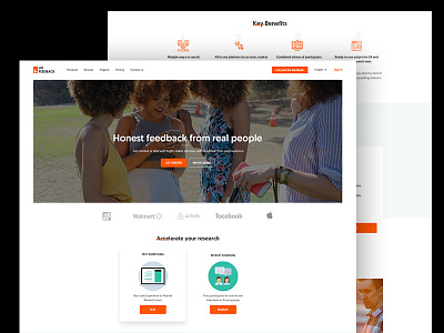 [FREE PSD] Homepage Design agency freebie freepsd homepage orange psd share ux webdesign
