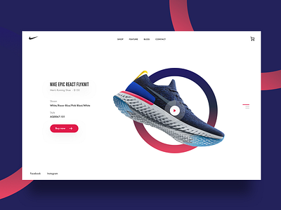 Nike Epic React Landing Page