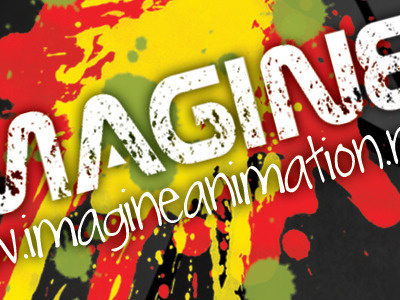 Imagine Animation Print Ad ad animation green imagine photoshop print red yellow