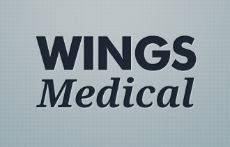 Wings Medical Logo android design droid serif futura bt bold logo medical photoshop type typography